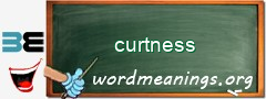 WordMeaning blackboard for curtness